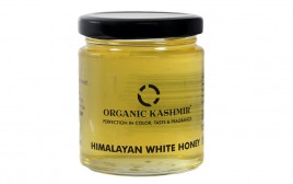 Organic Kashmir Himalayan White Honey   Glass Jar  250 grams